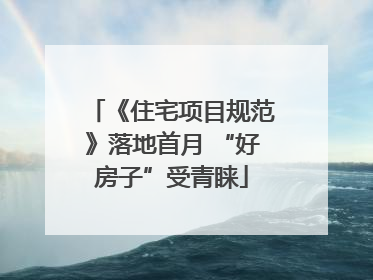 《住宅项目规范》落地首月 “好房子”受青睐