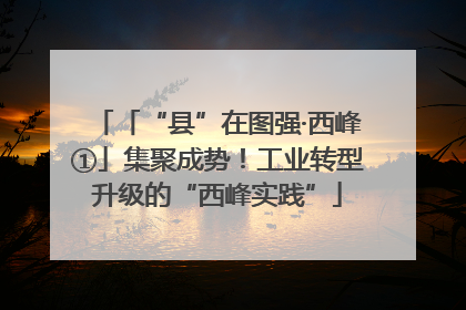 「“县”在图强·西峰①」集聚成势！工业转型升级的“西峰实践”