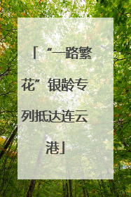 “一路繁花”银龄专列抵达连云港
