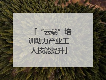 “云端”培训助力产业工人技能提升