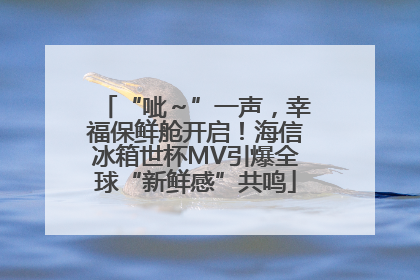 “呲～”一声，幸福保鲜舱开启！海信冰箱世杯MV引爆全球“新鲜感”共鸣