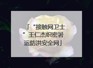 “接触网卫士”王仁杰织密暑运防洪安全网