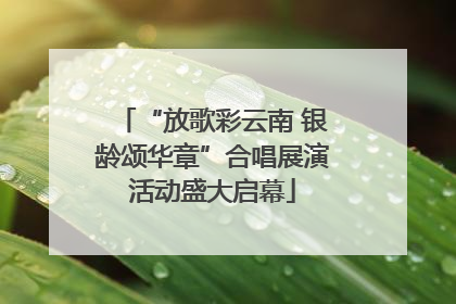 “放歌彩云南 银龄颂华章”合唱展演活动盛大启幕