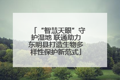 “智慧天眼”守护湿地 联通助力东明县打造生物多样性保护新范式