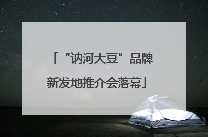 “讷河大豆”品牌新发地推介会落幕