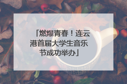 燃爆青春！连云港首届大学生音乐节成功举办