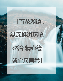 百花湖镇：纵深推进环境整治 精心绘就宜居画卷