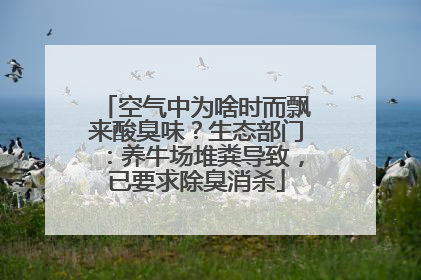 空气中为啥时而飘来酸臭味？生态部门：养牛场堆粪导致，已要求除臭消杀