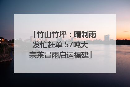 竹山竹坪：晴制雨发忙赶单 57吨大宗茶冒雨启运福建