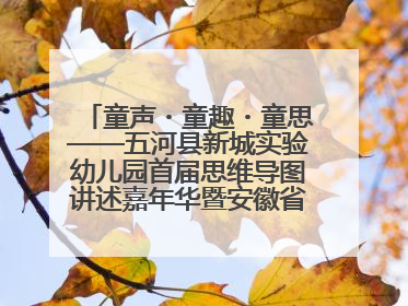 童声・童趣・童思——五河县新城实验幼儿园首届思维导图讲述嘉年华暨安徽省学前教育教研基地园项目阶段性成果展示活动