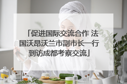 促进国际交流合作 法国沃昂沃兰市副市长一行到访成都考察交流