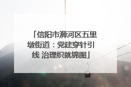 信阳市浉河区五里墩街道：党建穿针引线 治理织就锦图