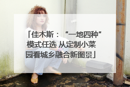 佳木斯：“一地四种” 模式任选 从定制小菜园看城乡融合新图景