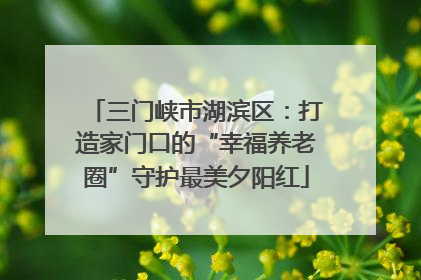 三门峡市湖滨区：打造家门口的“幸福养老圈”守护最美夕阳红