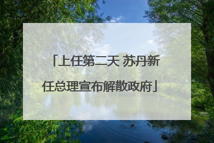 上任第二天 苏丹新任总理宣布解散政府