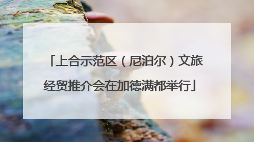 上合示范区（尼泊尔）文旅经贸推介会在加德满都举行