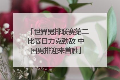世界男排联赛第二比赛日力克劲敌 中国男排迎来首胜