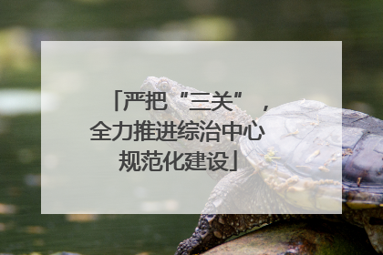 严把“三关”，全力推进综治中心规范化建设