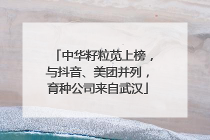 中华籽粒苋上榜，与抖音、美团并列，育种公司来自武汉