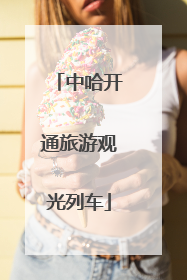 中哈开通旅游观光列车