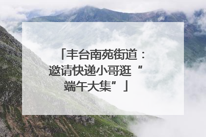 丰台南苑街道：邀请快递小哥逛“端午大集”