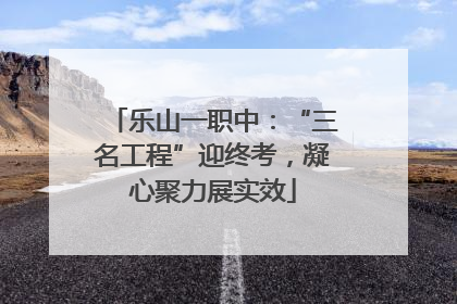 乐山一职中：“三名工程”迎终考，凝心聚力展实效