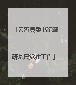云霄县委书记调研基层党建工作