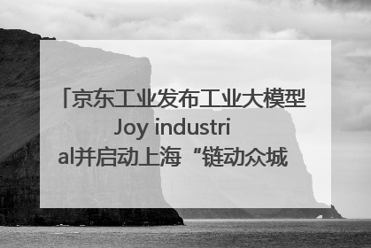 京东工业发布工业大模型Joy industrial并启动上海“链动众城 万亿降本”计划