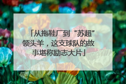 从拖鞋厂到“苏超”领头羊，这支球队的故事堪称励志大片