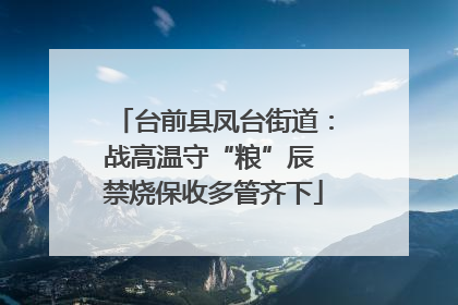 台前县凤台街道：战高温守“粮”辰 禁烧保收多管齐下