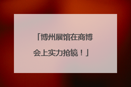 博州展馆在商博会上实力抢镜！