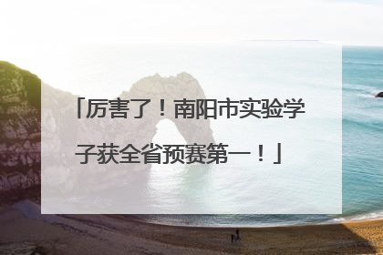 厉害了！南阳市实验学子获全省预赛第一！