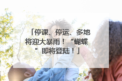 停课、停运、多地将迎大暴雨！“蝴蝶”即将登陆！