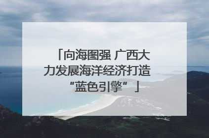 向海图强 广西大力发展海洋经济打造“蓝色引擎”