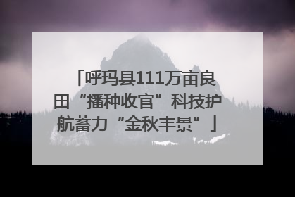 呼玛县111万亩良田“播种收官”科技护航蓄力“金秋丰景”