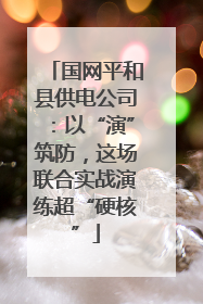 国网平和县供电公司：以“演”筑防，这场联合实战演练超“硬核”