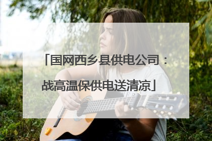 国网西乡县供电公司：战高温保供电送清凉