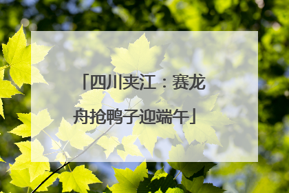 四川夹江：赛龙舟抢鸭子迎端午