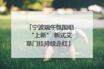 宁波端午氛围组“上新” 新式艾草门挂持续走红