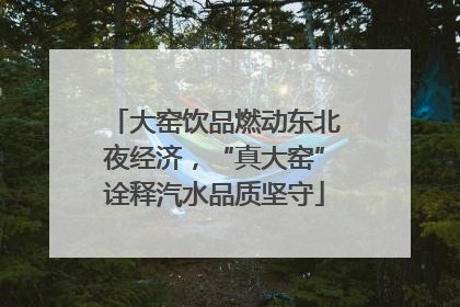 大窑饮品燃动东北夜经济，“真大窑”诠释汽水品质坚守