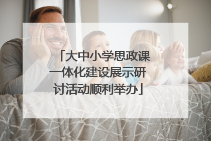 大中小学思政课一体化建设展示研讨活动顺利举办