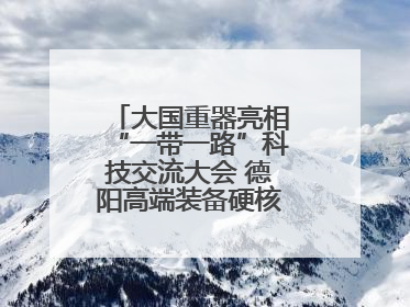 大国重器亮相“一带一路”科技交流大会 德阳高端装备硬核成果彰显实力