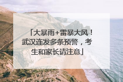 大暴雨+雷暴大风！武汉连发多条预警，考生和家长请注意