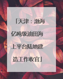 天津：渤海亿吨级油田海上平台陆地建造工作收官