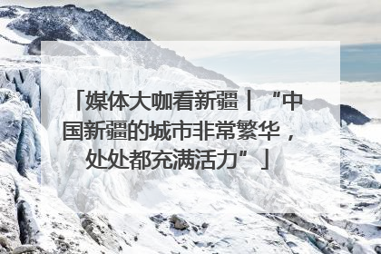 媒体大咖看新疆丨“中国新疆的城市非常繁华，处处都充满活力”