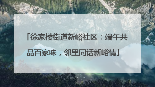 徐家楼街道新峪社区：端午共品百家味，邻里同话新峪情