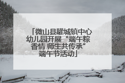 微山县驩城镇中心幼儿园开展“端午粽香情 师生共传承”端午节活动