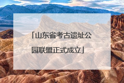 山东省考古遗址公园联盟正式成立