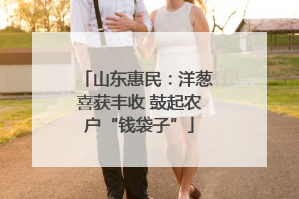 山东惠民：洋葱喜获丰收 鼓起农户“钱袋子”