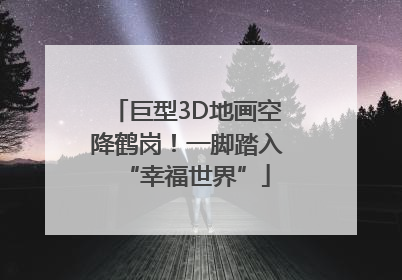 巨型3D地画空降鹤岗！一脚踏入“幸福世界”